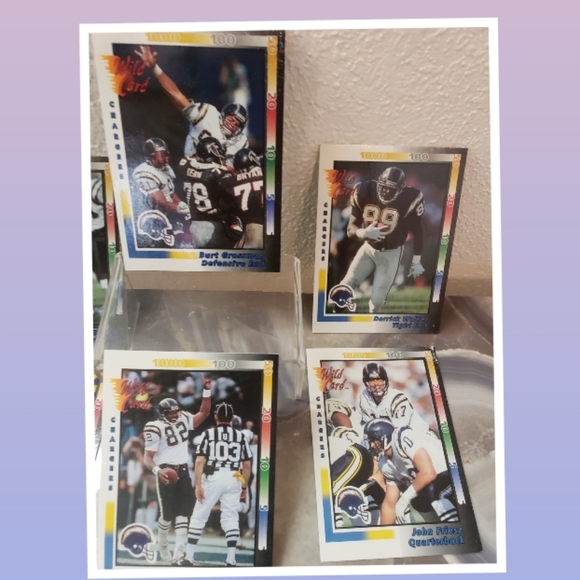 🏈Chargers set of 7 football trading cards🏈 - Picture 9 of 11